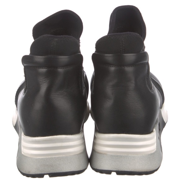 ASH - Lazer - black leather trainers - ankle bootie/wedge/sneaker - Picture 9 of 11